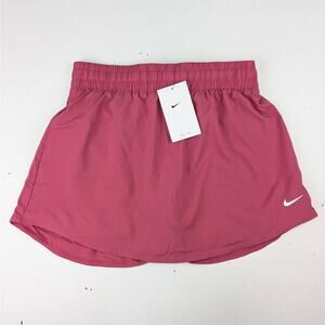 Nike One Girls Large High-Waisted Woven Skort - Sweet Beet